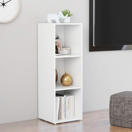 TV-bänk vit 107x35x37 cm konstruerat trä