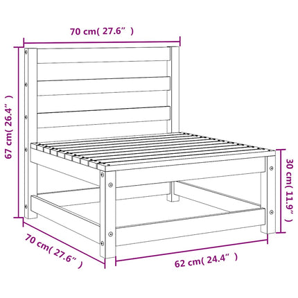 Mittensoffa vit massiv furu