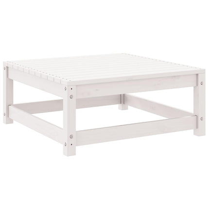Loungegrupp 2 delar vit massiv furu
