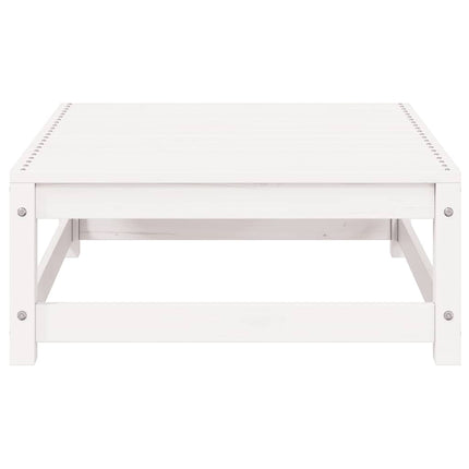Loungegrupp 2 delar vit massiv furu