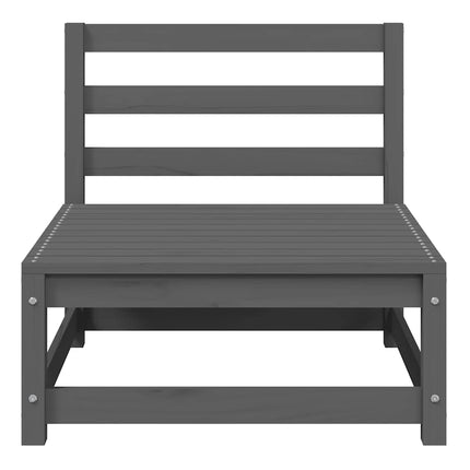 Mittensoffa med antracitgrå dynor massiv furu