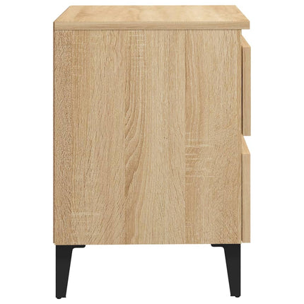 Sängbord sonoma-ek 40x35x50 cm konstruerat trä