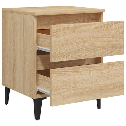 Sängbord sonoma-ek 40x35x50 cm konstruerat trä