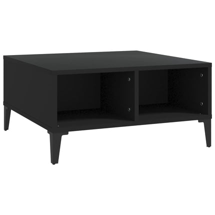 Soffbord svart 60x60x30 cm konstruerat trä