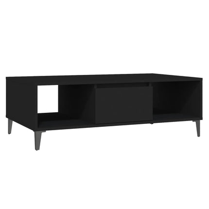 Soffbord svart 103,5x60x35 cm konstruerat trä