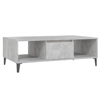 Soffbord betonggrå 103,5x60x35 cm konstruerat trä