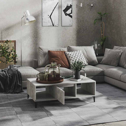 Soffbord betonggrå 103,5x60x35 cm konstruerat trä