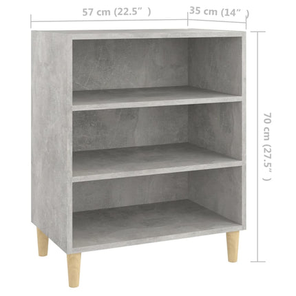 Skänk betonggrå 57x35x70 cm konstruerat trä