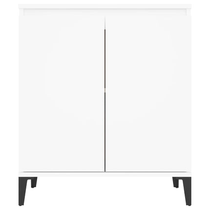 Skåp vit 60x35x70 cm konstruerat trä