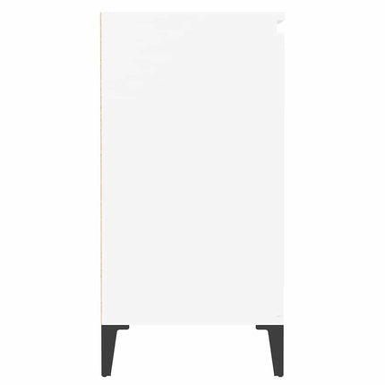 Skåp vit 60x35x70 cm konstruerat trä