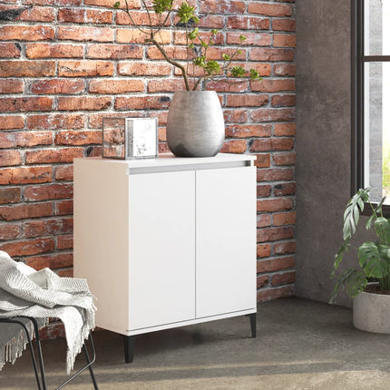 Skåp vit 60x35x70 cm konstruerat trä