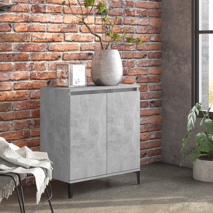 Skänk betonggrå 60x35x70 cm konstruerat trä