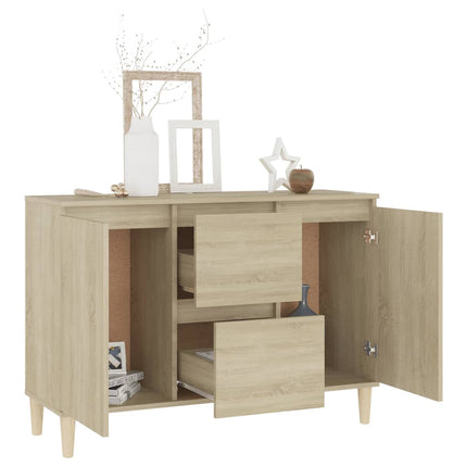 Skänk sonoma-ek 101x35x70 cm konstruerat trä