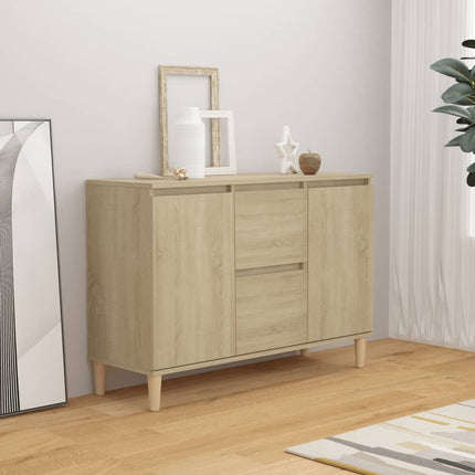 Skänk sonoma-ek 101x35x70 cm konstruerat trä