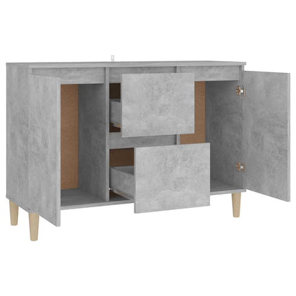 Skänk betonggrå 101x35x70 cm konstruerat trä