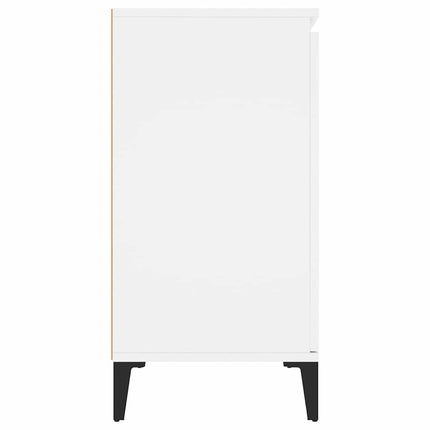 Skänk vit 102x35x70 cm konstruerat trä