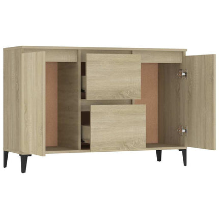 Skänk sonoma-ek 102x35x70 cm konstruerat trä