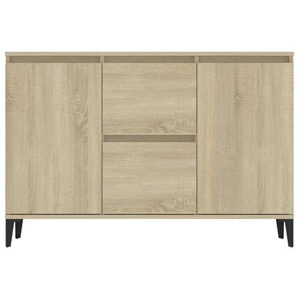 Skänk sonoma-ek 102x35x70 cm konstruerat trä