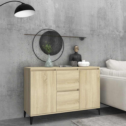 Skänk sonoma-ek 102x35x70 cm konstruerat trä