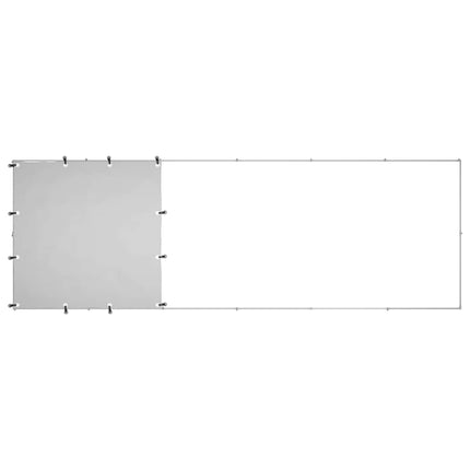 Hundgård silver 330x110x110 cm stål