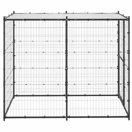 Hundgård för utomhusbruk med tak 110x220x180 cm