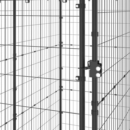 Hundgård för utomhusbruk med tak 110x220x180 cm