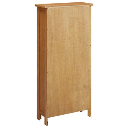 Förvaringsskåp 50x22x110 cm massiv ek