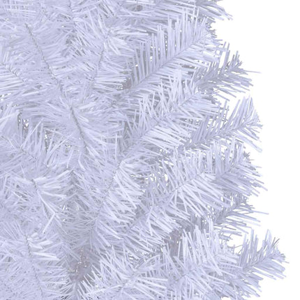 Plastgran med tjocka grenar vit 120 cm PVC