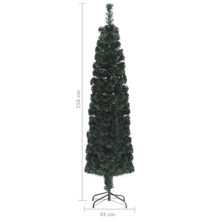 Smal plastgran med fot 150 cm fiberoptik
