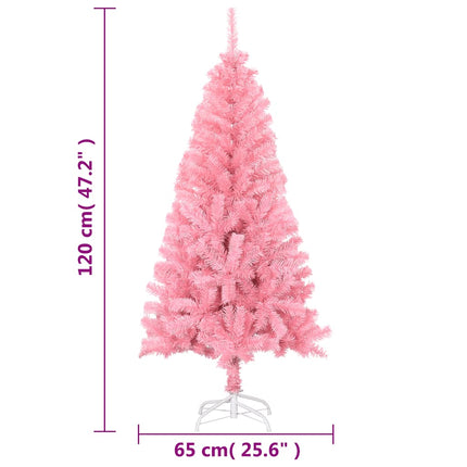 Plastgran med fot rosa 120 cm PVC