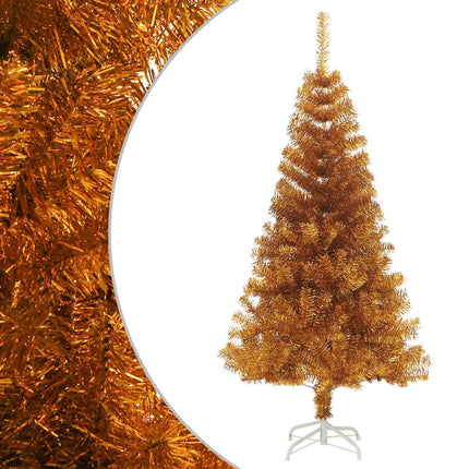 Plastgran med fot guld 120 cm PET
