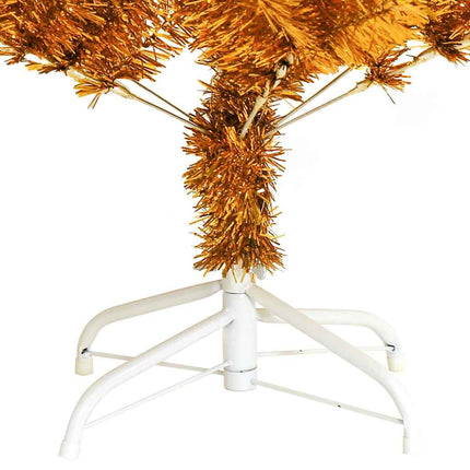 Plastgran med fot guld 120 cm PET