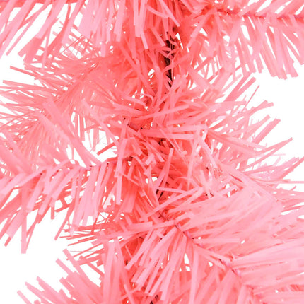 Julgirlang med LED-lampor 10 m rosa