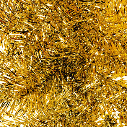Julgirlang med LED-lampor 5 m guld