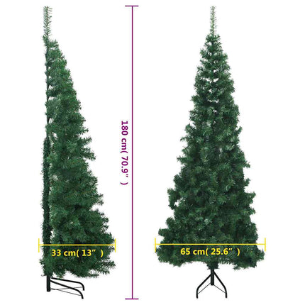 Plastgran för hörn grön 180 cm PVC