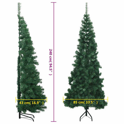 Plastgran för hörn grön 240 cm PVC