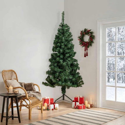 Plastgran för hörn grön 240 cm PVC