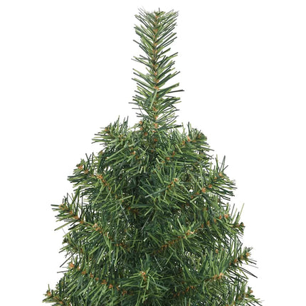 Smal plastgran med fot grön 120 cm PVC