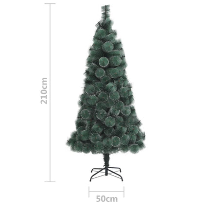 Plastgran med fot grön 210 cm PET