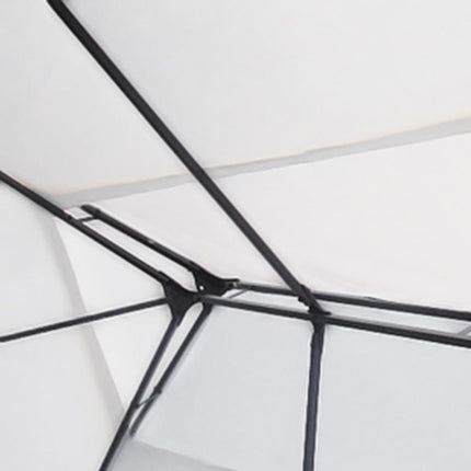 Paviljong med ljusslinga LED vit 3x4 m