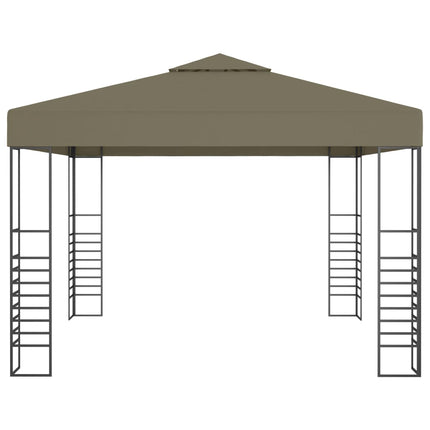 Paviljong med ljusslinga LED 3x3 m taupe