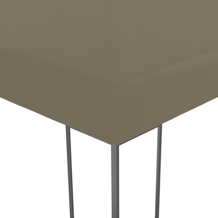 Paviljong med ljusslinga LED 3x3 m taupe