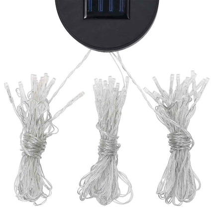 Paviljong med ljusslinga LED 3x3 m vit