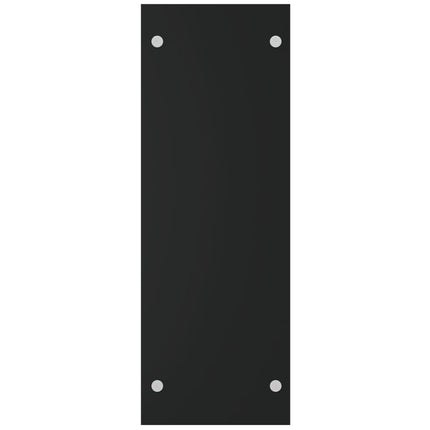 Vedställ svart 40x35x100 cm härdat glas