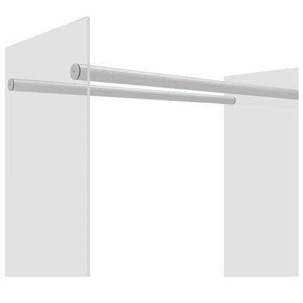 Vedställ genomskinlig 80x35x100 cm härdat glas