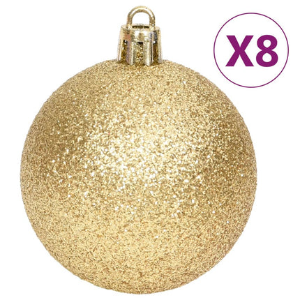 Julgranskulor 70 st guld och röd