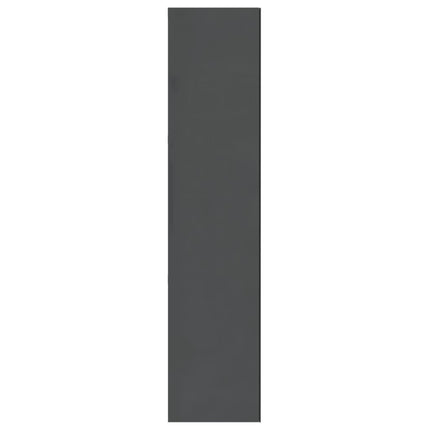 Spegelskåp för badrum grå 60x15x75 cm MDF