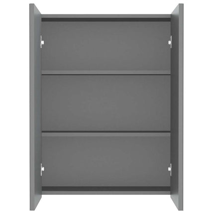 Spegelskåp för badrum antracit 60x15x75 cm MDF