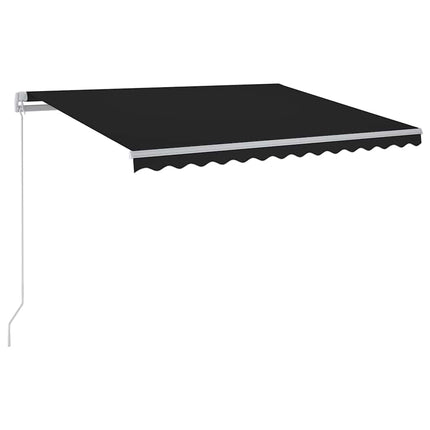 Markis manuellt infällbar med LED 300x250 cm antracit