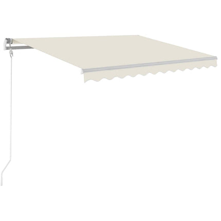 Markis automatiskt infällbar 300x250 cm gräddvit